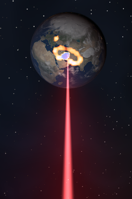 Лазер - авторская графика Луна Пертикор