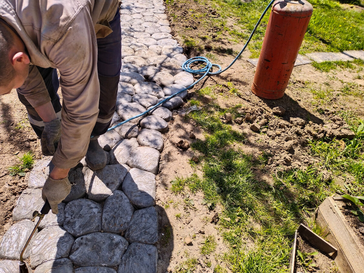 Момент обжигания плёнки.