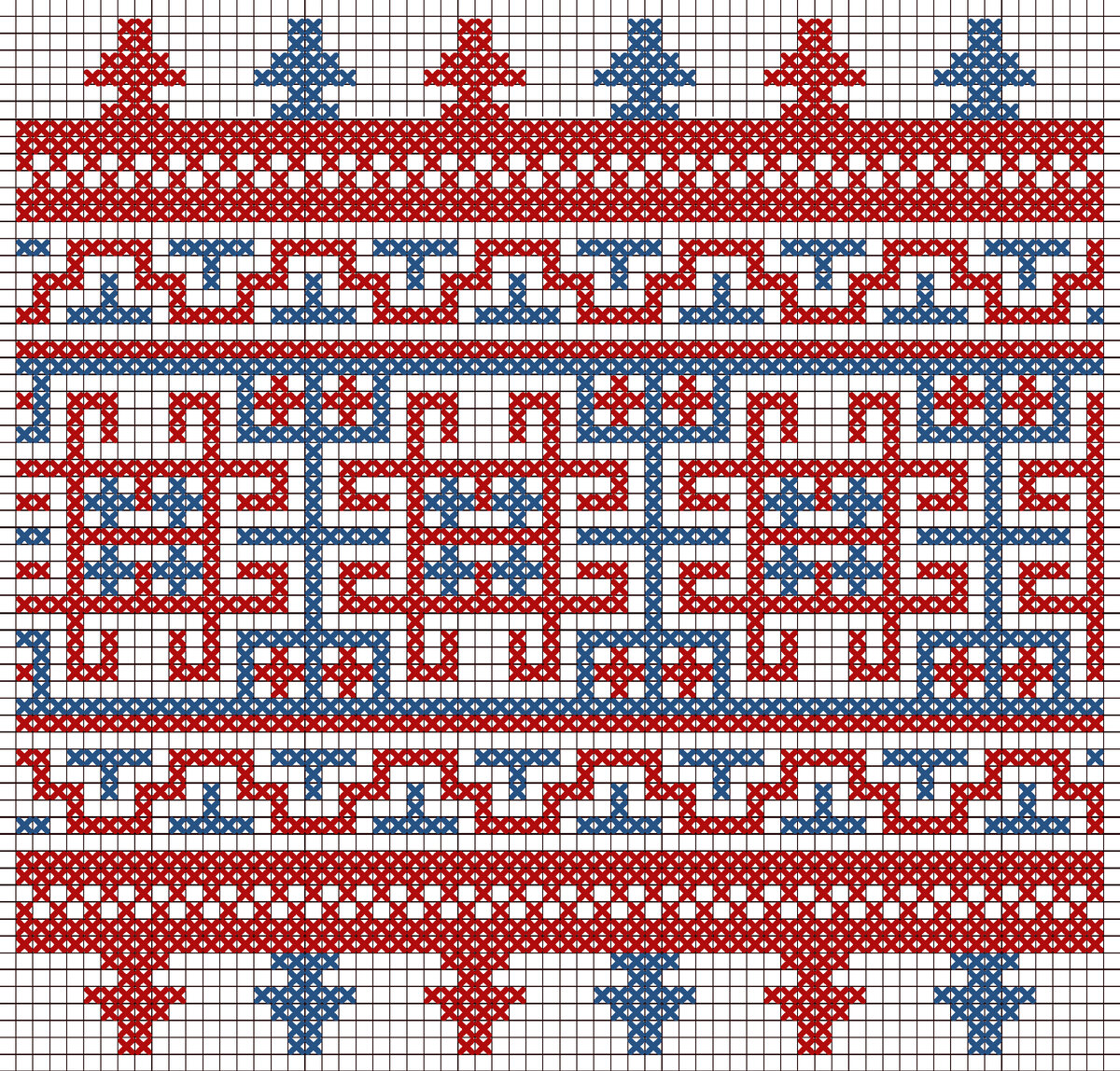 старинная схема для вышивки