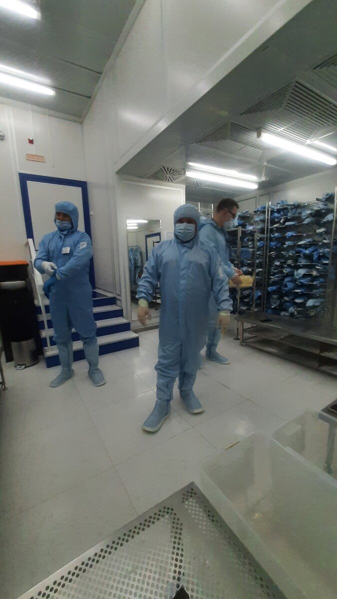 На фото ваш покорный слуга на заводе где могли бы делать авточипы. Но не делают.