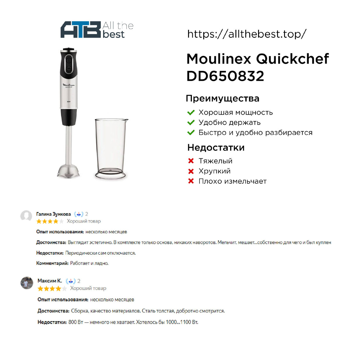 Блендер Moulinex Quckchef DD650832
