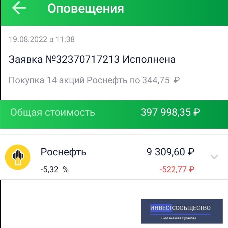 Скрин моего портфеля