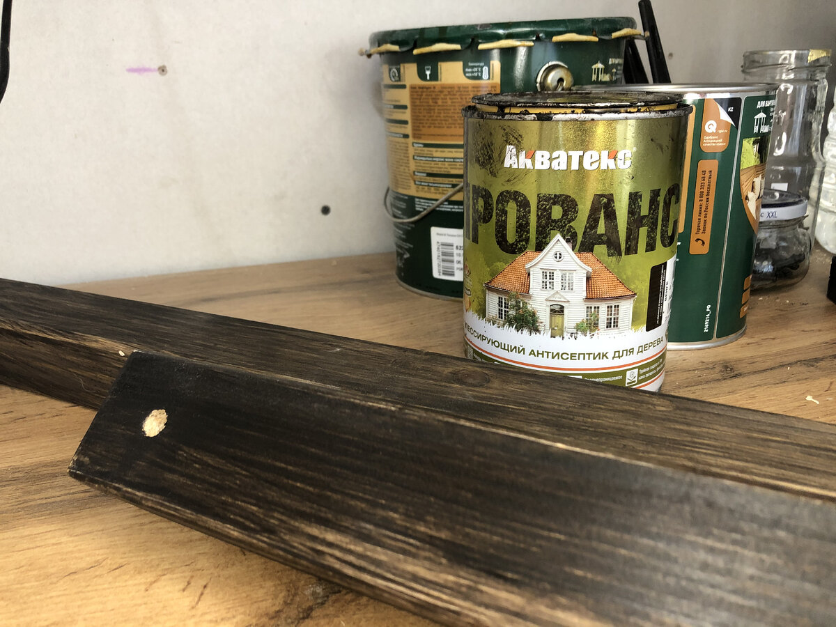 На дальнем плане - покрытие в 1 слой, на ближнем - в 2.