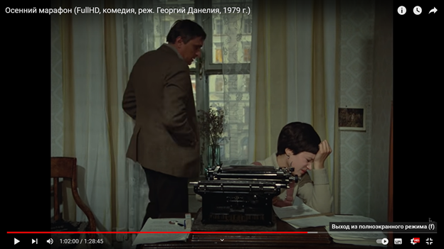 Коммунальные квартиры могут быть разные – большие и маленькие, опрятные и наоборот, с соседями дружными или враждующими между собой. Но у всех у них есть неизменная черта – отсутствие приватности. Всё, что происходит у кого-то из соседей, знает вся квартира. Кадр из фильма «Осенний марафон».