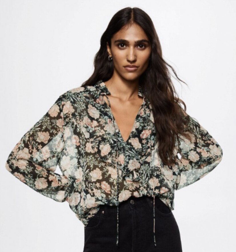 Блуза Mango, цена 4199 руб (фото www.lamoda.ru)