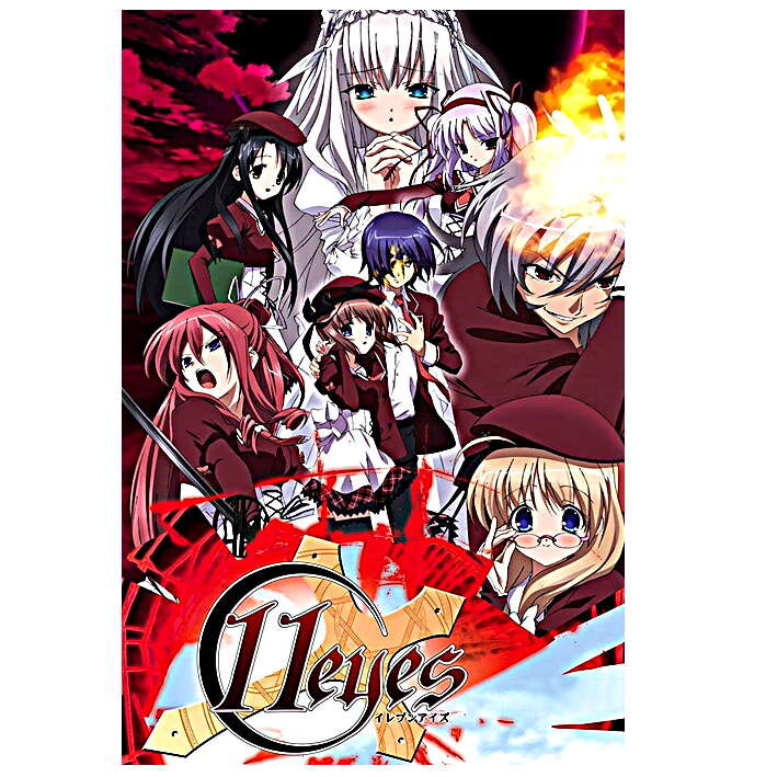 Плакат к сериалу. На нём все 8 одарённых.