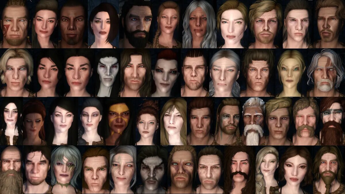 Мод для Skyrim с улучшенной внешностью NPC   📷