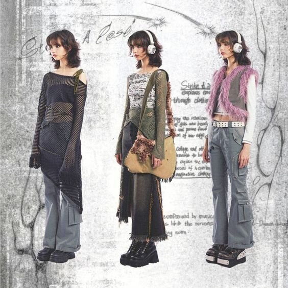 1. Мода 2020х старшей школы. Все иллюстрации взяты в открытых источниках в сети.