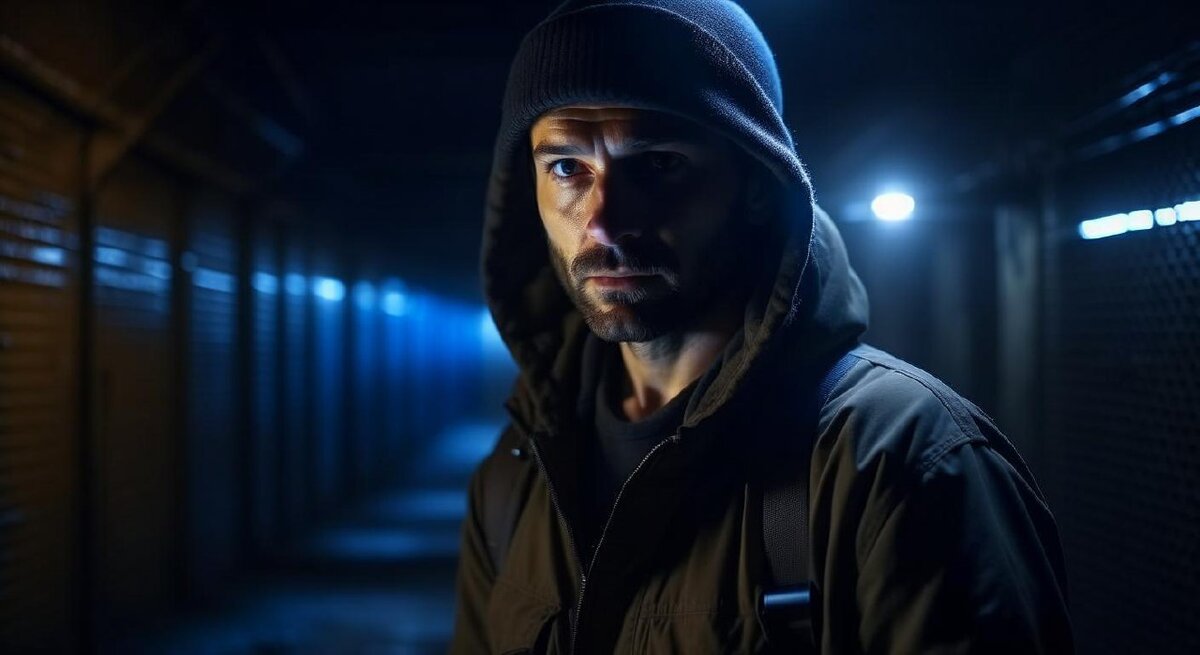 Сталкер Пузырь в туннеле.