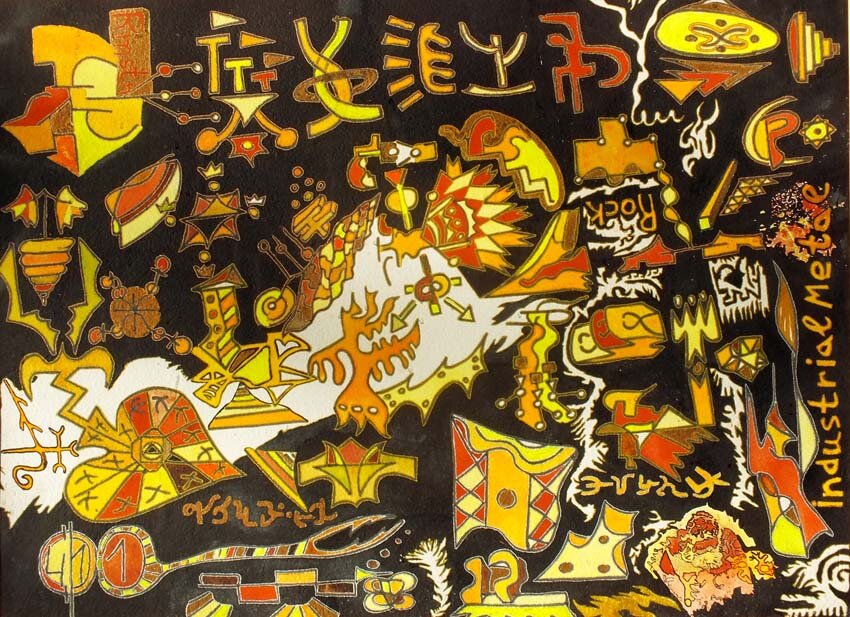 Салават_Фазлитдинов Rammstein_41х54_бумага акварель смешанная техника 2001_ г_номер_41 150 000 р 
Никогда особенно не нравилась рок-музыка. Но вот однажды я услышал из бум-бокса «Rammstein». Наверное, настроение было такое, но я именно услышал тут музыку.

Отчётливо увидел рисунок мелодии. Что-то внутри меня откликнулось на ритмическую энергию. Вот с этого момента я стал слышать и понимать,  насколько способен, понимать этот феномен - рок-музыку, рок-культуру.

И вправду, любовь, кровь, черная безнадёга, неизбежный конец всего…обязательное наказание за всё…и хорошее и плохое…над всей твоей жизнью висит топор Рока, как-то раньше мне казались рефлексиями детской непосредственности, юношеского максимализма, бунтарства ради бунтарства.

Незнание иностранных языков спасло меня от категорического отказа слушать рок-музыку. Битлов и Квинов я и так слушал. Рок-баллады никогда не выключал. Но всё это было такое, пассивное прослушивание в фоновом режиме. И только после знакомства с группой Раммштайн я стал с особенным интересом слушать роковые композиции.

Сейчас я везде включаю радио «Рок-Арсенал». В машине, на работе, в галерее. У меня вопрос, вот почему хорошие радиостанции я слышу в радиусе пятьдесят километров от города Екатеринбурга, а всё остальное, что я не могу слышать, от музыки,  от которой я начинаю задыхаться, как от серы, всё это работает повсюду.

И вспоминаются невольно ВИА советского периода, как светлые, полные жизни и перспективы носители Мелодии. И поэтому мне , оказывается,  одинаково интересно слушать «Rammstein» и тут-же слушать виа 70 годов, слушать виа песняры.

Я редко смотрю клипы. Однако,  Rammstein – Mutter (2001) я однажды посмотрел. Мне и до  просмотра эта композиция казалась особенной. Слово мутер я вообще услышал, как Моцарт. Вот, еще я подумал, Бах – отец Музыки, а Моцарт – мама музыки. А когда посмотрел видео, то вообще получил арт-шок. Я больше не смотрю это видео, потому что помню каждый кадр наизусть.

Вот, думаю,  не поставить ли мне эту музыку на звонок телефона?

Хочу у Вас спросить, а как Вы для себя открыли этот удивительный мир, Мир Рок-Музыки? Что для Вас на сегодня кажется лучшим в роке? Назовите, пожалуйста,  Вашего кумира из этого мира. И, наконец, Рок – жив?

Если Вы хотите больше узнать о моих узорах, подпишитесь на мой сайт.

Если Вам понравилась статья поделитесь ею, пожалуйста, в соцсетях.