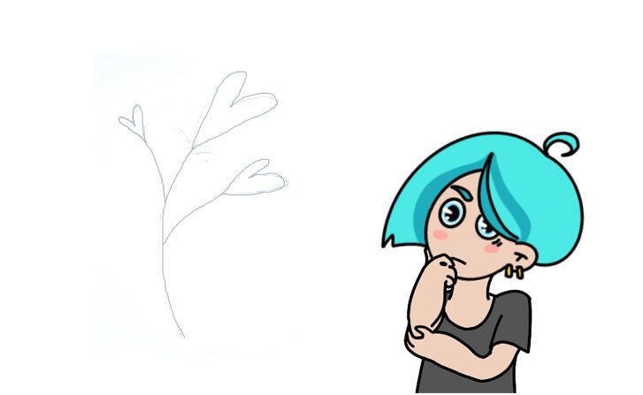 Не забудьте стереть излишки карандаша, перед тем как приступить к работе акварелью.