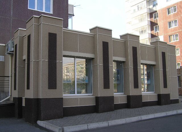 Декоративный плоский шифер для фасада и арболитовые блоки с декоративной облицовкой