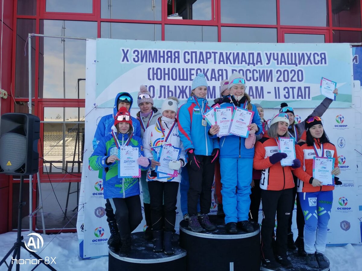 На фото - команда Свердловской области, в составе которой выступали два краснотурьинских лыжника