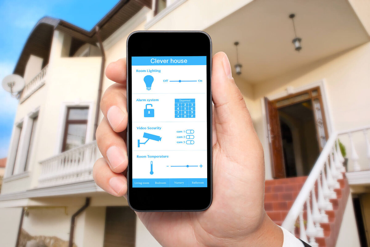 Телефон выйти из дома. Умный дом. Умный дом смартфон. Умный дом приложение. Управление домом со смартфона.