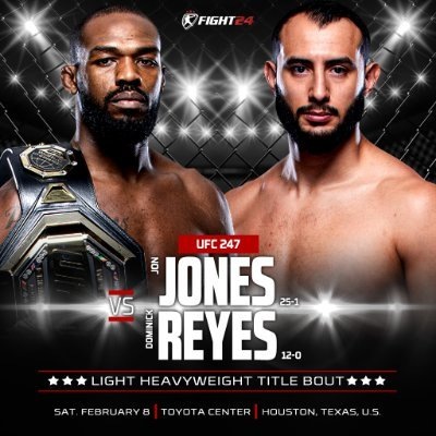 UFC 247 Постер к турниру.