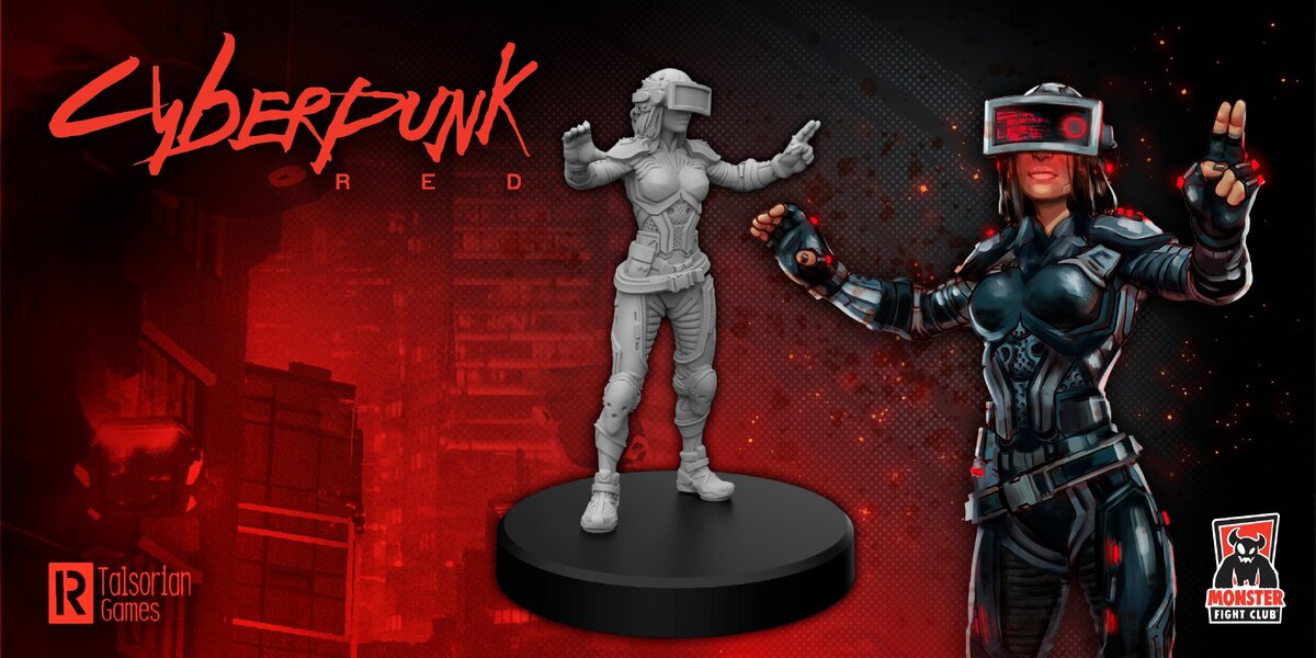 Фигурки по настольной игре Cyberpunk RED