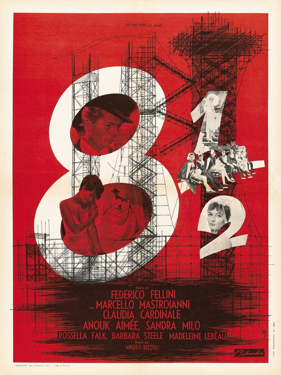 '8 1/2' Ф. Феллини 1963 год