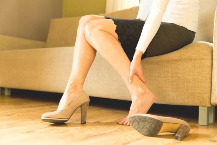 Боль в ногах после хождения на каблуках