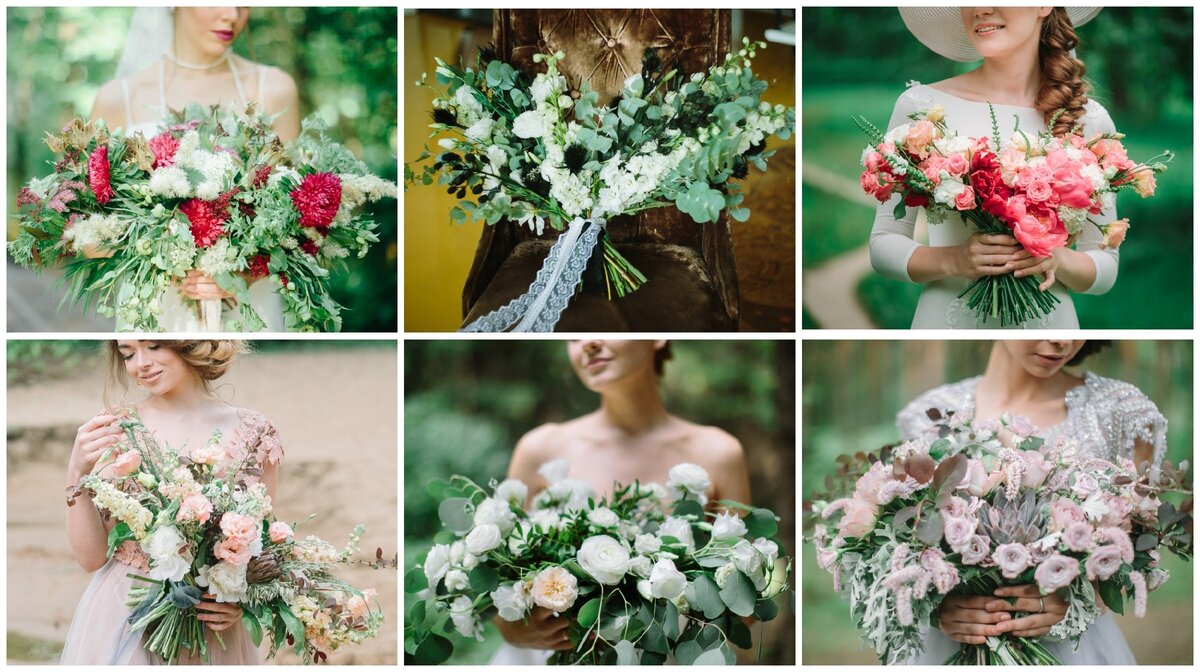 Растрепанный букет невесты