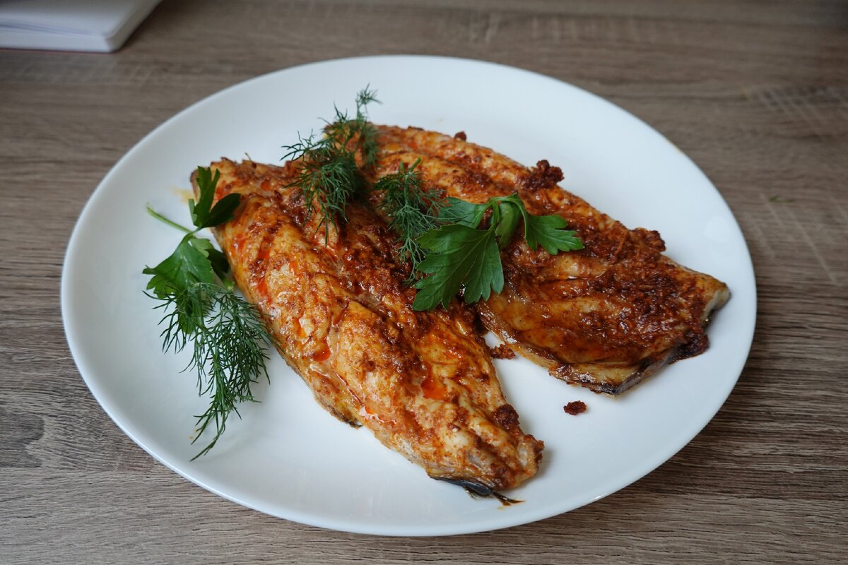 Скумбрия запечённая в духовке