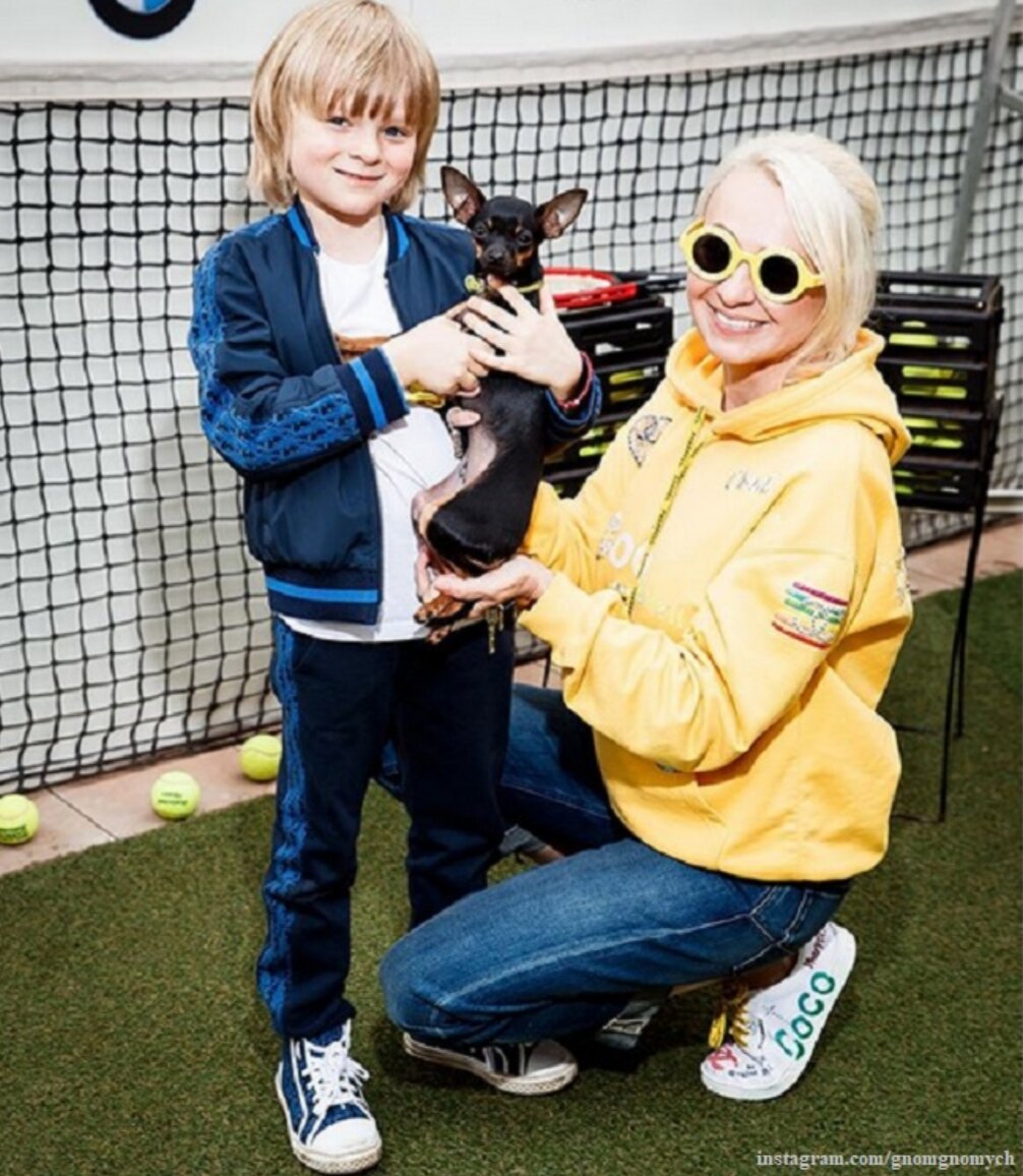 Яна Рудковская с сыном