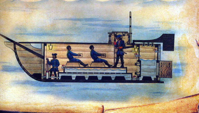 Ещё один вариант как могло выглядеть "Потаённое" судно