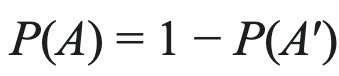 Вероятность того, что два человека родились в один день равна 1 минус вероятности, что два человека родились в разные дни. 