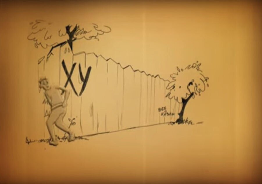 Кадр из советской кинохроники