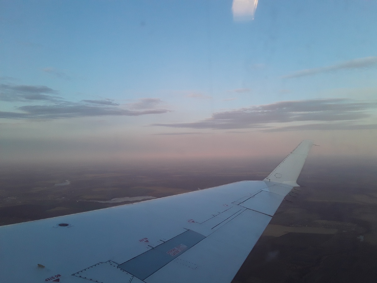 Еще одна фотка во время того же полета  из Йошки в Питер