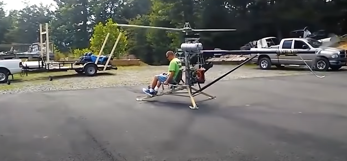 Самодельный соосный вертолет