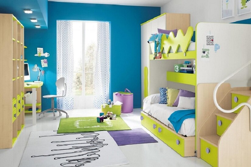 Идеи для современной детской комнаты - 51 фото дизайна интерьера