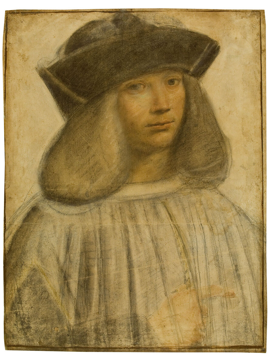 El dibujo representa a Francesco Melzi, discípulo de Leonardo da Vinci. СС0