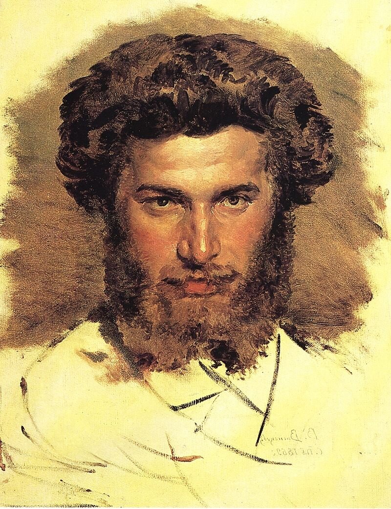 Архип Куинджи. Портрет работы В. М. Васнецова, 1869. Источник: wikipedia.org