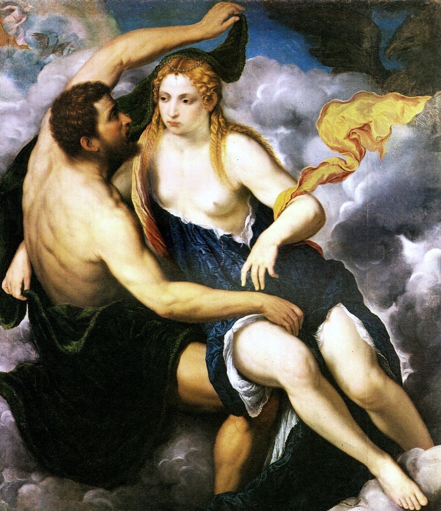 Jupiter and Io - Paris Bordone 1550