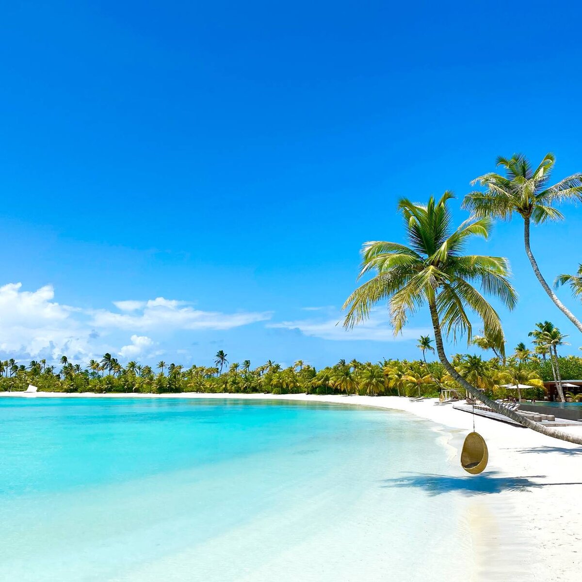 Белоснежные пляжи на Мальдивах и океан 50 оттенков цвета лазури - изюминка этого направления. Фото из личного архива @GuzelTravel