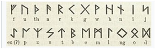 Распространяемый вариант славянских рун.