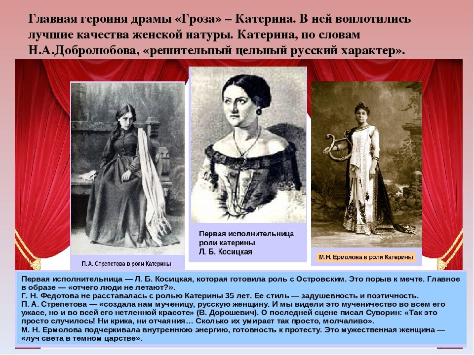 Персонажи грозы. Катерина образ Островского. Портрет Катерины гроза Островский. Катерина Островский характеристика. Катерина Петровна Кабанова.