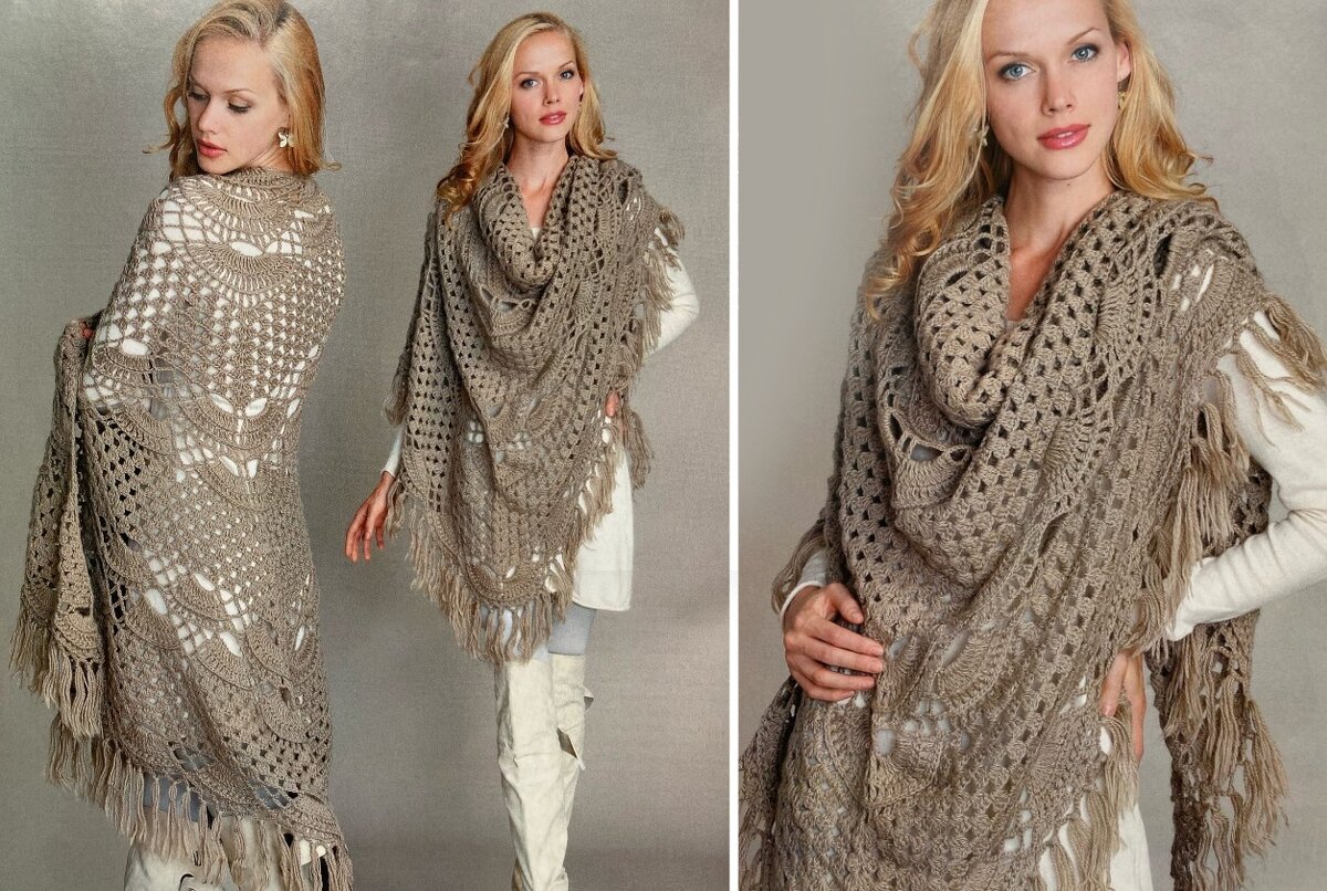 Шаль крючком