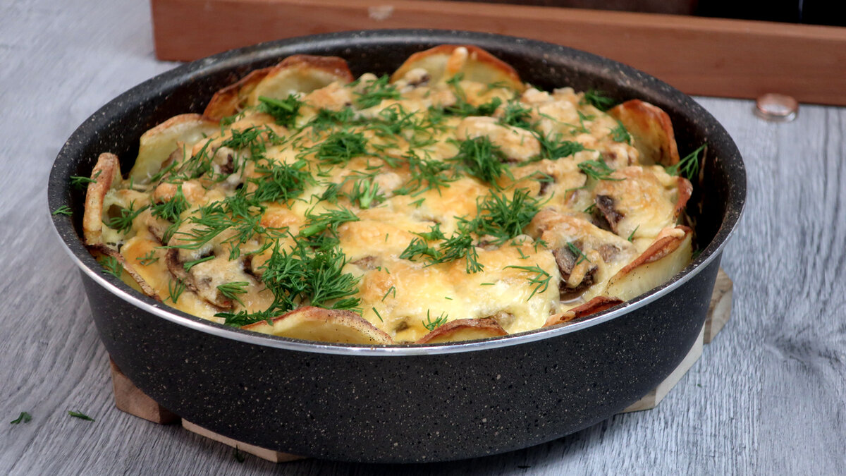Картофельная запеканка с курицей