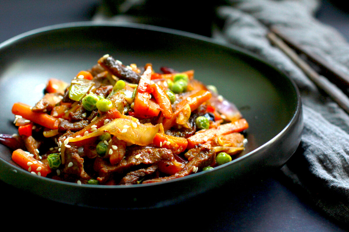 Говядина с овощами в азиатском стиле от Елены Некрасовой https://t.me/urbanistka_vl