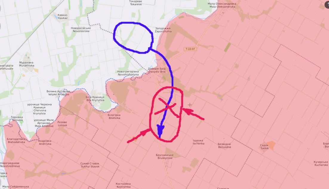 Сложно удалённый плацдарм на Ингульце. Источник иллюстрации bgnews.bulgar-rus.ru