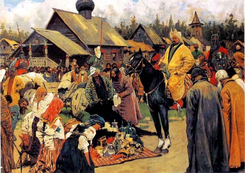 "Баскаки", картина художника С. Иванова
