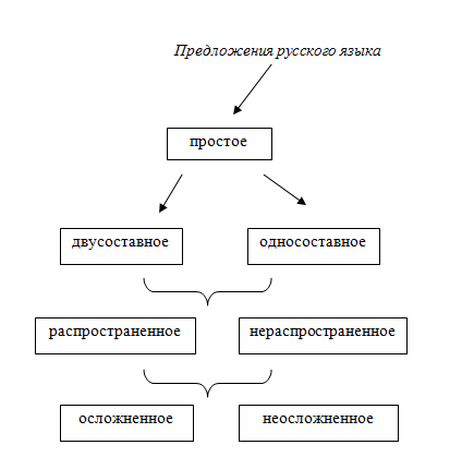 Виды простого предложения 