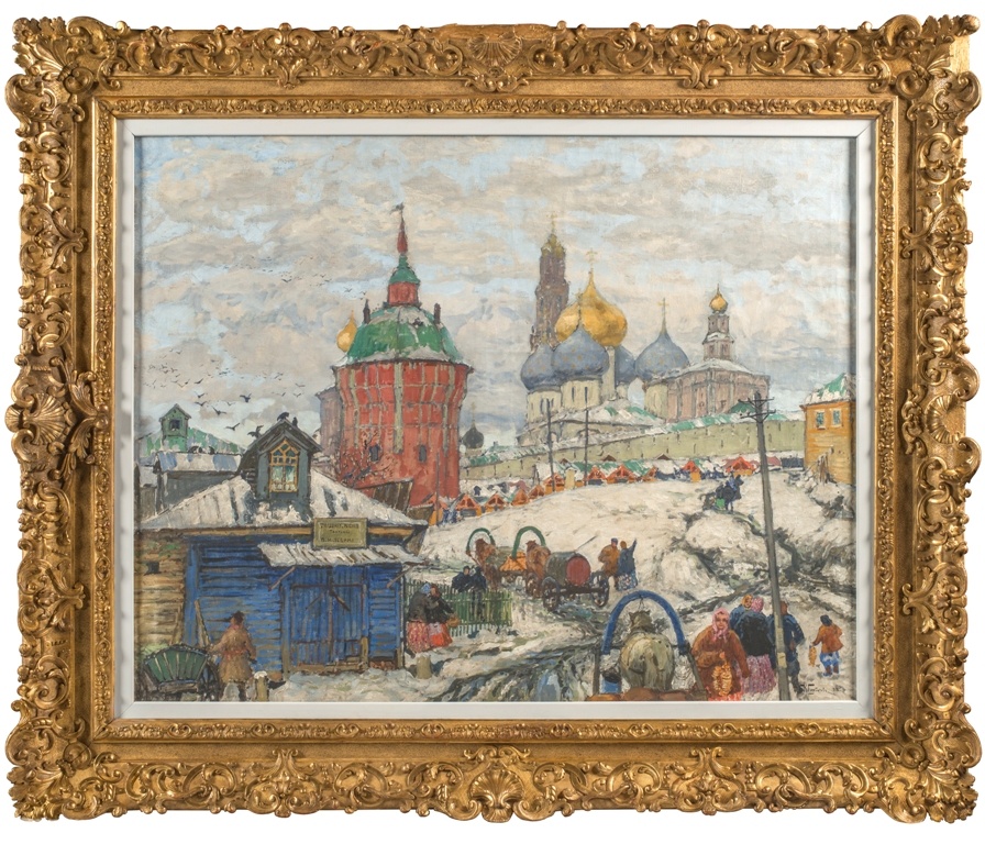 Константин ГОРБАТОВ Троице-Сергиева лавра. 1916 Фото: Suslov Fine Art
Источник: artnews.com
