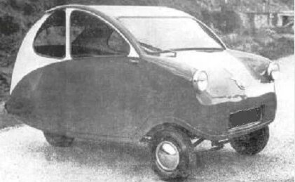 Это был крошечный трехколесный автомобиль, оснащенный, по-видимому, 250-кубовым двигателем Anzani, и планировалось, что он будет доступен либо в виде комплекта, либо в полностью собранном виде. Хотя был выпущен один автомобиль, модель не была запущена в производство.