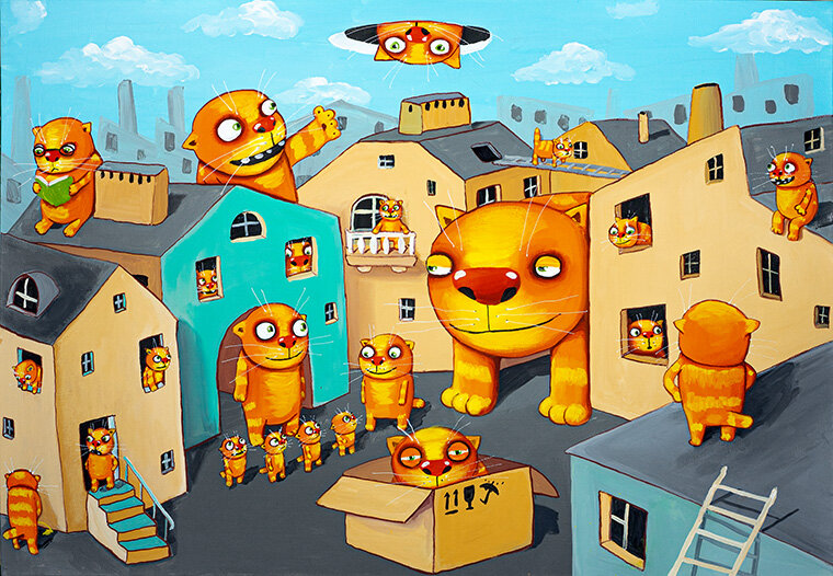 "Котоград" Вася Ложкин, 2022г.