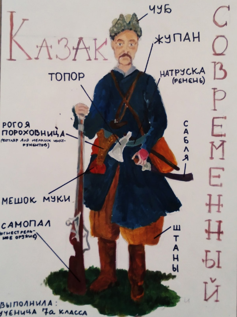 Казак. Современный рисунок автора