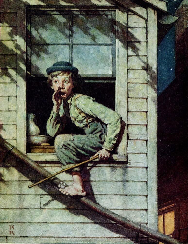 Норман Роквелл. Иллюстрации к "Приключениям Тома Сойера"