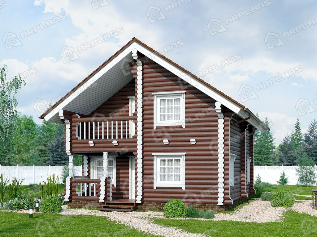 Фасад 2 дома ДО-120. Источник arplans.ru