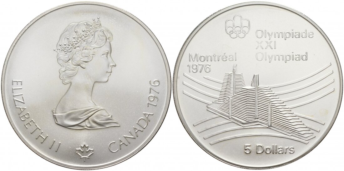 5 долларов 1976 г. Олимпийская деревня. (Фото Яндекс.Картинки) 
